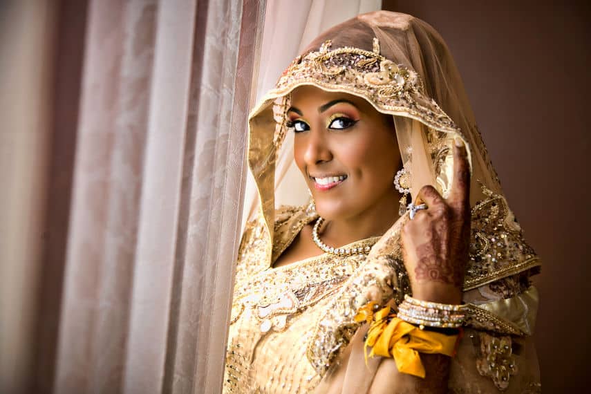 Indian Bridal With Makeup and Heavy Jewelry for weddings