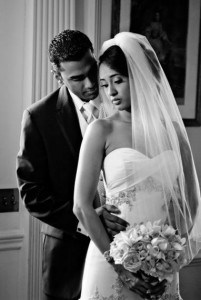 Black and white fine art wedding photos