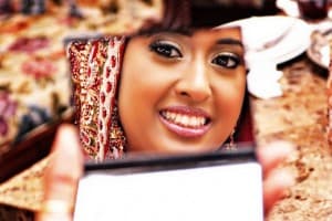 Makeup mirror for the wedding day
