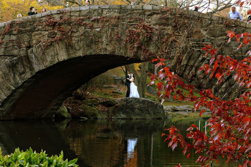 New York City central park wedding spots
